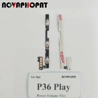 Novaphopat สายเคเบิลปุ่มกดเปิดปิดเสียง สําหรับ Itel P36 Play