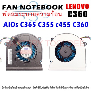 พัดลม ซีพียู ออลอินวัน CPU Cooling Fan for Lenovo AIOs C365 C355 c455 C360 SUNON EF90201S1-C000-S9A 6033B0035001 DC12V 6