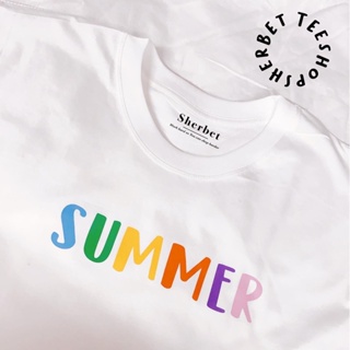  พิมพ์ลาย เสื้อยืดพิมพ์ลายเสื้อยืด summer*☺︎︎|sherbet.teeshop