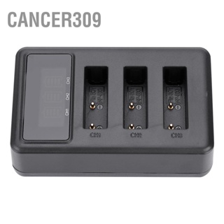 Cancer309 ที่ชาร์จแบตเตอรี่กล้อง Action 3 ช่อง USB ที่ชาร์จอุปกรณ์เสริมสีดำสำหรับ Sony NP-BX1