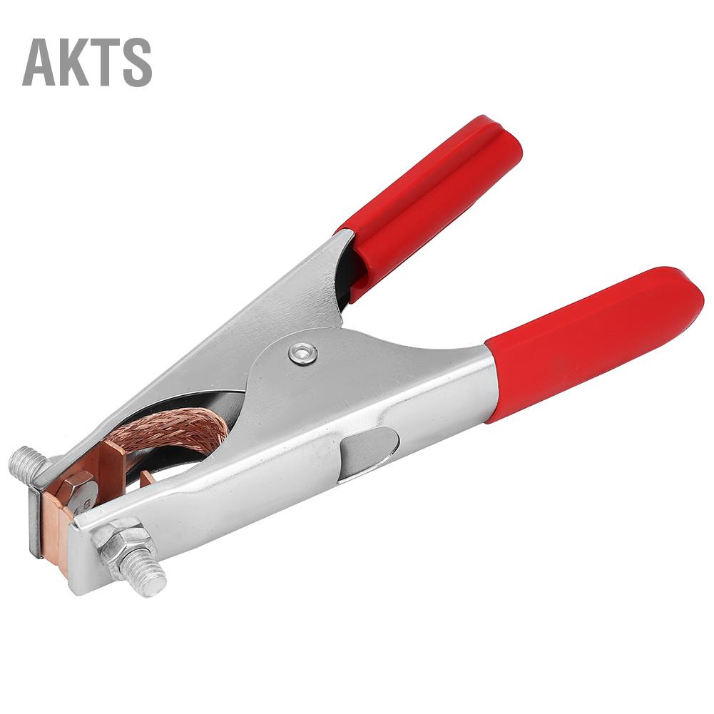 akts-300a-ทองเหลืองชุบนิเกิลเชื่อมสายกราวด์คลิปหนีบสายดินสำหรับเครื่องเชื่อม