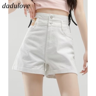 DaDulove💕 New Korean Version of INS Thin Denim Shorts Niche High Waist Loose A- line Pants Large Size Hot Pants
