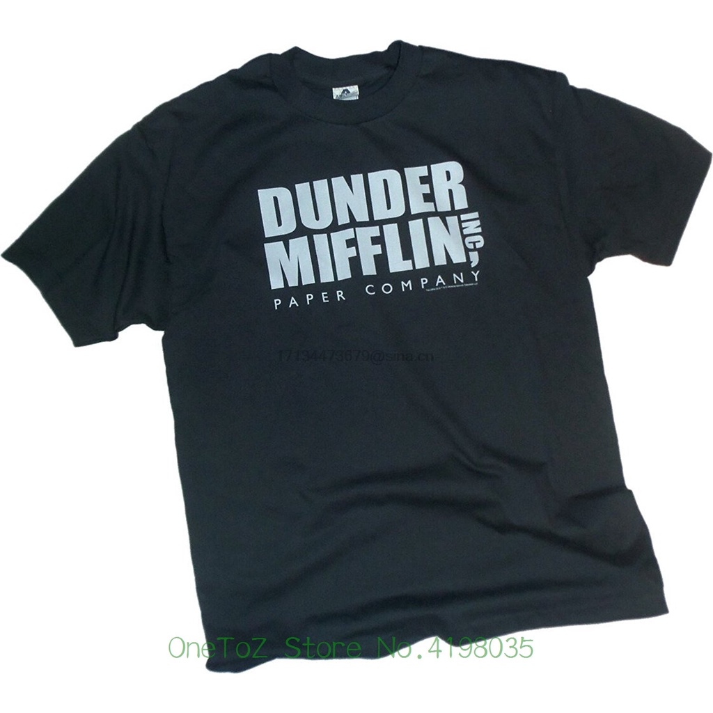 dunder-mifflin-inc-เสื้อยืด-พิมพ์ลายโลโก้-nbc-the-office-youth-แฟชั่นสําหรับผู้ชาย-ไซซ์-xs-4xl-5xl-6xl