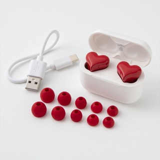 ชุดหูฟังบลูทู ธ Wireless Bluetooth ญี่ปุ่นชุดหูฟังบลูทู ธ ไร้สายรูปหัวใจรูปหัวใจแบบเดียวกัน