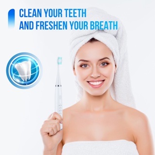 ไหมขัดฟัน   แปรงสีฟัน   ผลิตภัณฑ์ดูแลผม   ทำความสะอาดฟัน  ไม้จิ้มฟันไฟฟ้า USB ความถี่สูง 5 ระดับ ระบบสั่นสะเทือน สําหรับทําความสะอาดฟัน