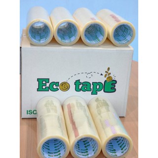 ส่งด่วน 1 วัน Best Seller เทปใส เทปน้ำตาล [72ม้วน] ยาว 100หลา กว้าง 2นิ้ว  Eco Tape ยกลังประหยัดกว่า!!