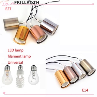 Faccfki E27 E14 ฐานไฟ ติดตั้งง่าย อะไหล่โคมไฟ Led แบบมืออาชีพ Diy