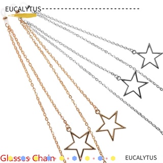 Eutus สายโซ่คล้องแว่นตาอ่านหนังสือ แบบกลวง รูปดาว แฟชั่น อุปกรณ์เสริม
