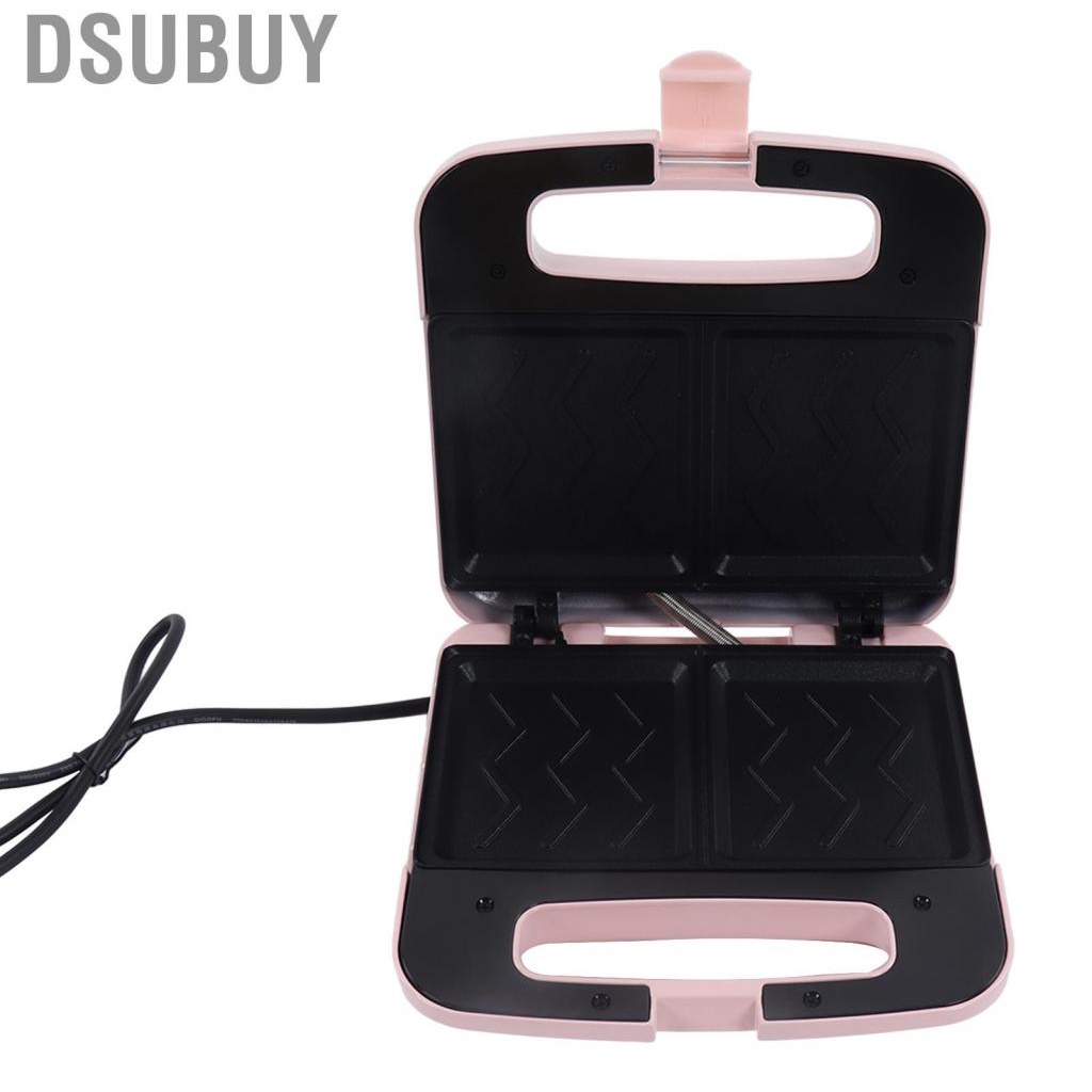 dsubuy-breakfast-machine-full-automatic-double-tray-multifunctional-side-heating-sandwich-maker-home-press-pink