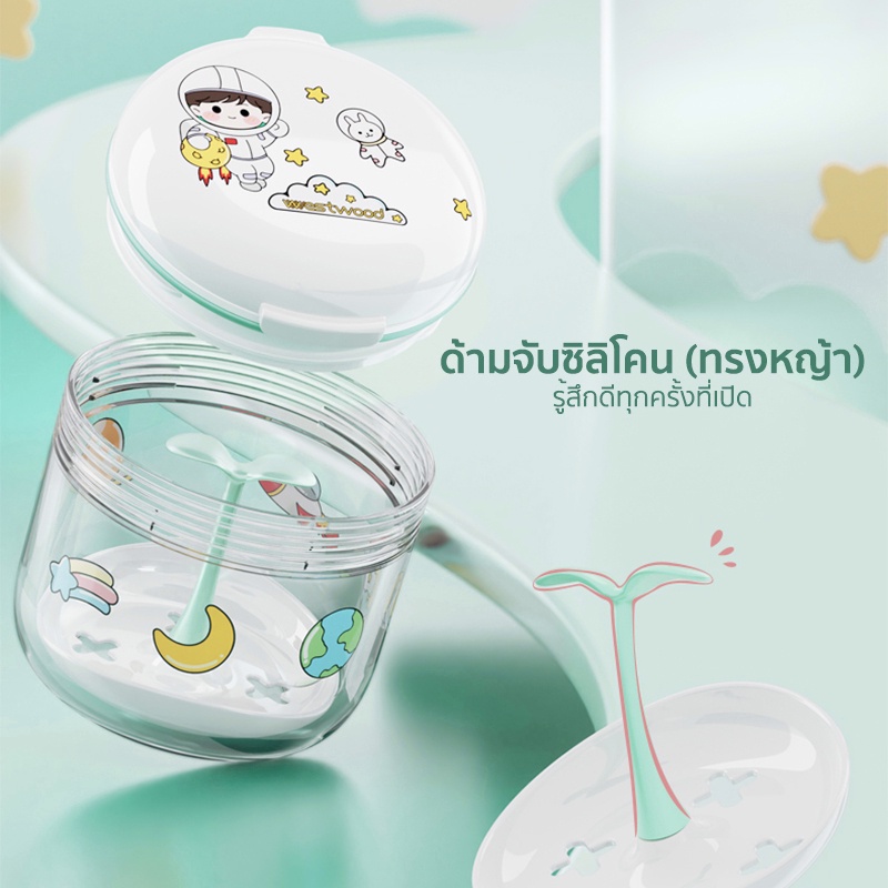 กล่องใส่รีเทนเนอร์น่ารัก-มีกระจก-พกพาง่าย-ลายน่ารัก-กล่องรีเทนเนอร์จัดฟัน-กล่องจัดเก็บฟันปลอม