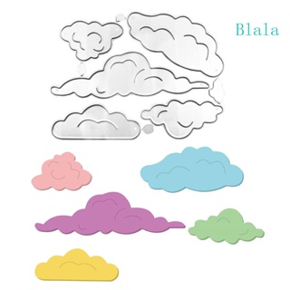 Blala แม่แบบโลหะตัดกระดาษ ลายเมฆ สําหรับตกแต่งสมุดภาพ การ์ด
