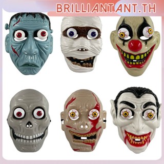 ใหม่ Halloween Horror Props Prom Party Face Mask Full Face Mask Cos หน้ากากสยองขวัญ Dress Up Vampire Face Devil Mask