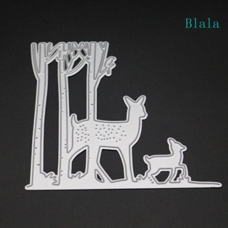 Blala แผ่นแม่แบบโลหะ ตัดลายกวาง สําหรับตกแต่งสมุด อัลบั้ม แสตมป์ กระดาษ การ์ด DIY