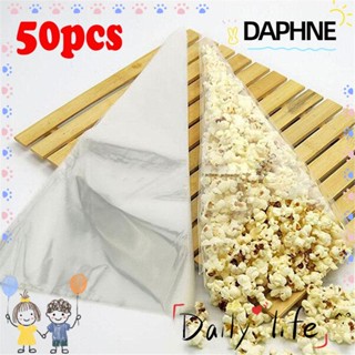 Daphne ถุงกระดาษแก้วใส่ช็อคโกแลต ทรงกรวย ลายดอกไม้ ของขวัญคริสต์มาส 50 ชิ้น