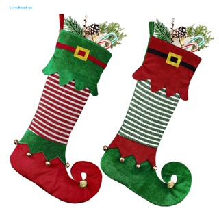 ถุงเท้า ลายเอลฟ์ ขนาดใหญ่ จุของได้เยอะ ใช้ซ้ําได้ เหมาะกับของขวัญคริสต์มาส สําหรับเด็ก