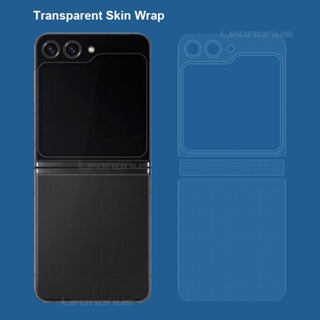 สติกเกอร์ฟิล์มใส ป้องกันรอยขีดข่วน ผิวด้าน ด้านหลัง สําหรับ Samsung Galaxy Z Flip 5 4 3 Flip5 Flip4 Flip3 3M