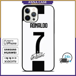เคสโทรศัพท์มือถือ ลาย Cristiano Ronaldo Jersey สําหรับ iPhone 14 Pro Max 13 Pro Max Samsung Galaxy Note10+ S21Ultra
