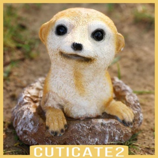 [Cuticate2] รูปปั้น Meerkat สําหรับประดับตกแต่งสวน เตียง ดอกไม้