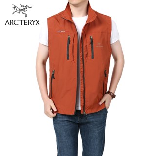 Arcteryx เสื้อแจ็กเก็ตแขนกุด แบบแห้งเร็ว หลายกระเป๋า ทรงหลวม ขนาดใหญ่ เหมาะกับใส่ถ่ายภาพกลางแจ้ง แฟชั่นฤดูใบไม้ผลิ และฤดูใบไม้ร่วง สําหรับผู้ชาย [M-6XL]