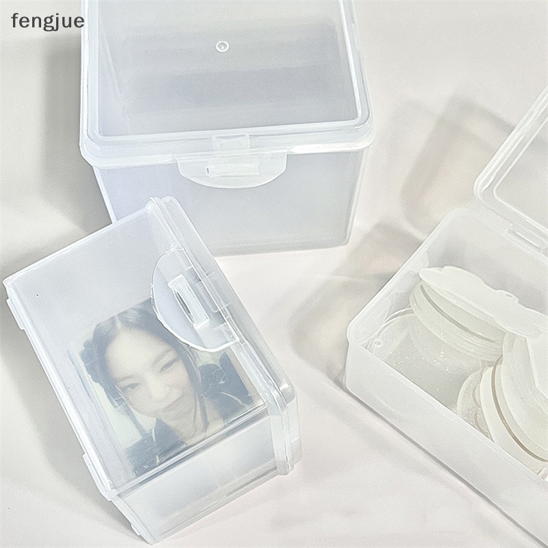 fengjue-กล่องเก็บโฟโต้การ์ด-สติกเกอร์ใส-สไตล์เกาหลี-สําหรับจัดเก็บบัตรไอดอล-เครื่องเขียน-th