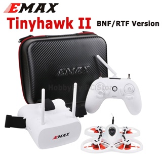 Emax Tinyhawk II โดรนแข่งขัน 75 มม. 1-2S Whoop FPV RTF FrSky D8 Runcam Nano2 Cam 25 100 200mw VTX 5A Blheli_S ESC