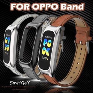 สายนาฬิกาข้อมือ สายหนังวัว แบบเปลี่ยน สําหรับ OPPO Band