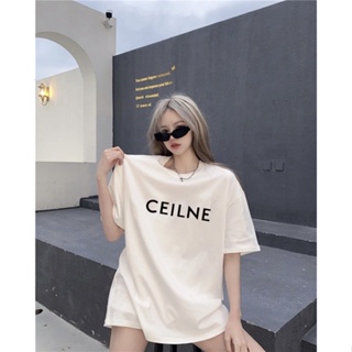 I8EO CEL Beaute 2023 spring and summer new letter printing embroidered short-sleeved round neck short-sleeved T-shirt mens and womens casual fashion all-match
