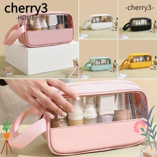 Cherry3 กระเป๋าเครื่องสําอาง กระเป๋าเดินทาง สีประกบกัน สําหรับบ้าน