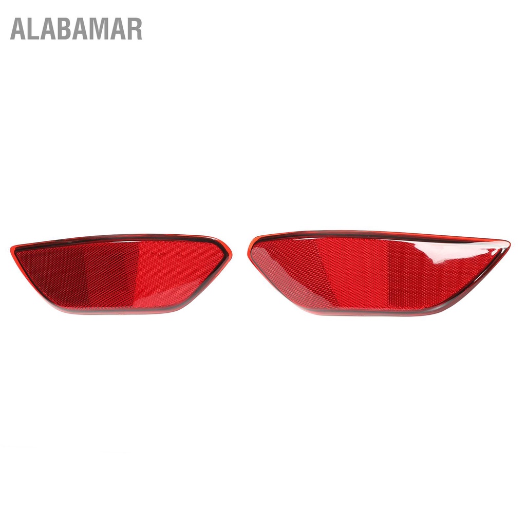alabamar-2pcs-ด้านหลังกันชนสะท้อนแสง-95863110500-ไฟท้ายรถเตือนเปลี่ยนสำหรับ-cayenne-2011-2014-สีแดง