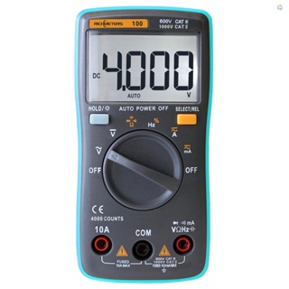 {fash} Richmeters RM100 True RMS มัลติมิเตอร์ดิจิทัล LCD มัลติฟังก์ชั่น DMM DC AC แรงดันไฟฟ้า กระแสไฟ ความต้านทาน ไดโอด ความต่อเนื่อง ประจุกระแสไฟ ความถี่ ทดสอบ วัดอัตโนมัติ
