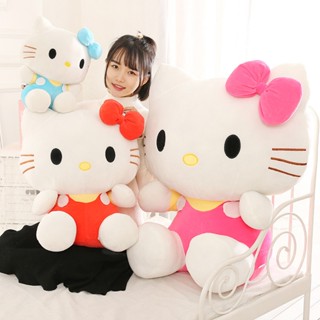 หมอนตุ๊กตานุ่ม รูปการ์ตูน Hello Kitty Sanrio Kt Cat น่ารัก เหมาะกับของขวัญวันเกิด สําหรับตกแต่งบ้าน คริสต์มาส วันหยุด