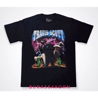 ✟❡เสื้อยืด Travis Scott Hip Hop Travis Scott Rapper เสื้อยืดแขนสั้นสไตล์สตรีท