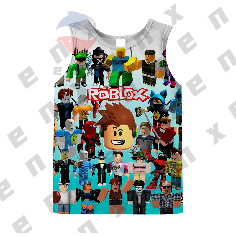 เสื้อยืด-พิมพ์ลายการ์ตูน-roblox-สําหรับเด็กผู้ชาย-อายุ-3-13-ปี