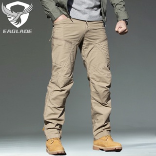 Eaglade กางเกงคาร์โก้ยุทธวิธี ผู้ชาย KBZ01 สีกากี กันน้ํา ยืดหยุ่นได้