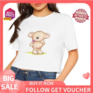 ►♞✼Fashion Logo Lovely pooh Coach Casual T-Shirt Women Clothingummer Women Graphic Top Tops Casual G_02