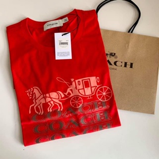 Original coach Tshirt with receipt, care card and paperbag. Q(M_02