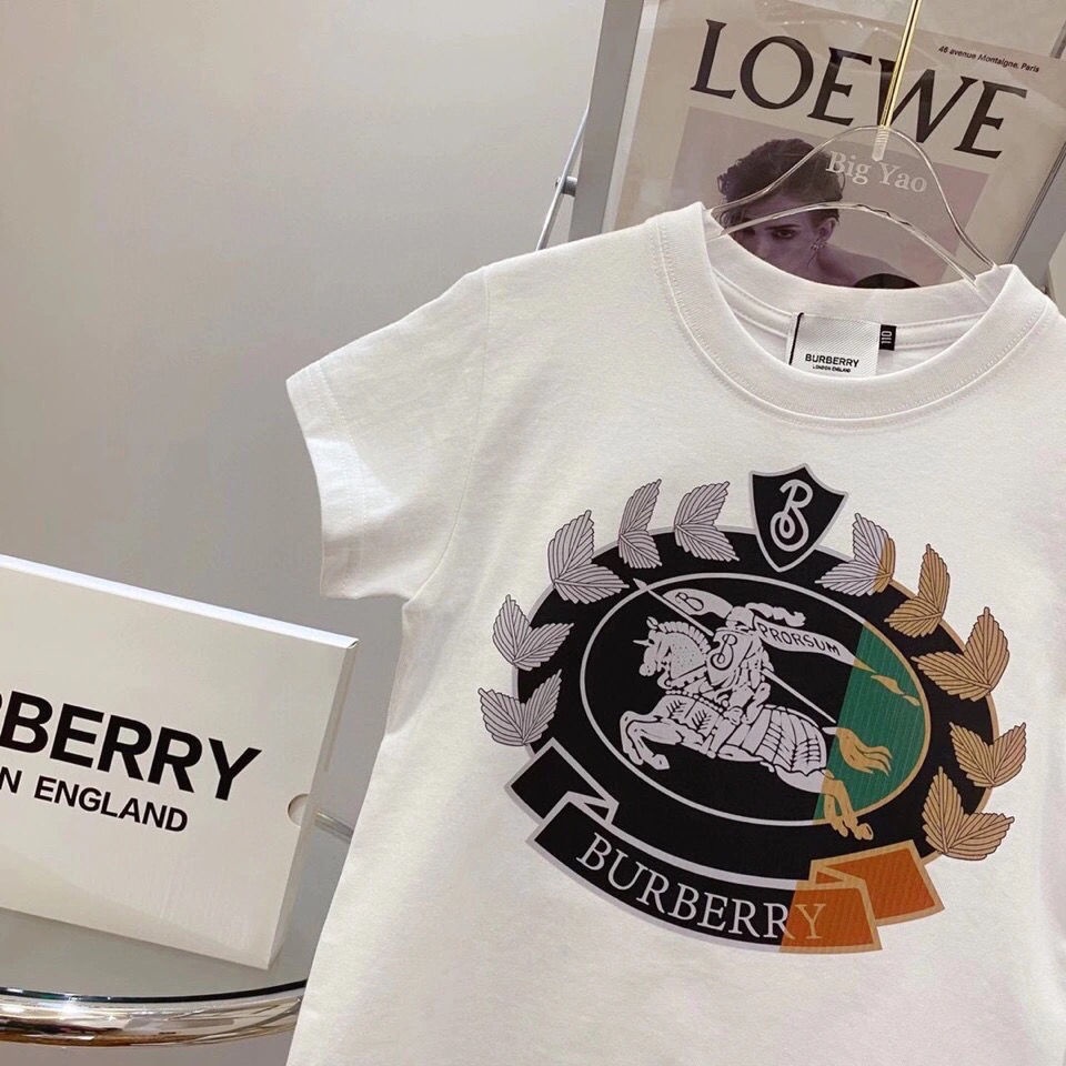 official-trendy-brand-childrens-short-burberry-sleeve-fashion-new-family-b-childrens-mens-and-womens-cartoon