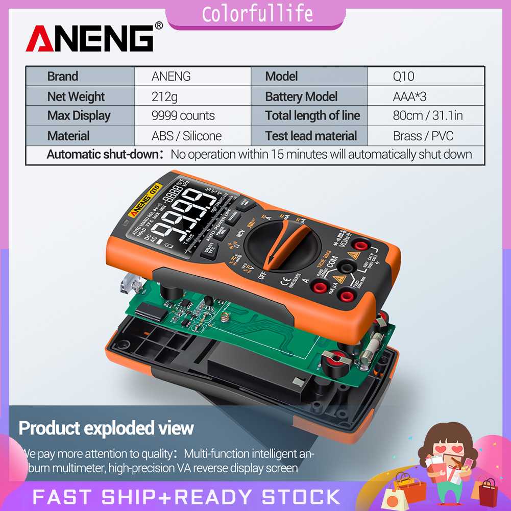 cf-aneng-q10-amp-voltmeter-9999-แอมป์-วัดค่าการเผาไหม้อย่างแม่นยํา-สีส้ม-คุณภาพสูง