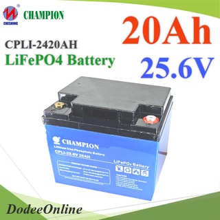 .Battery Lithium 25.6V 20Ah แบตเตอรี่โซลาร์เซลล์ Solar LiFePO4 5120Wh BMS รุ่น LFP256-20 DD