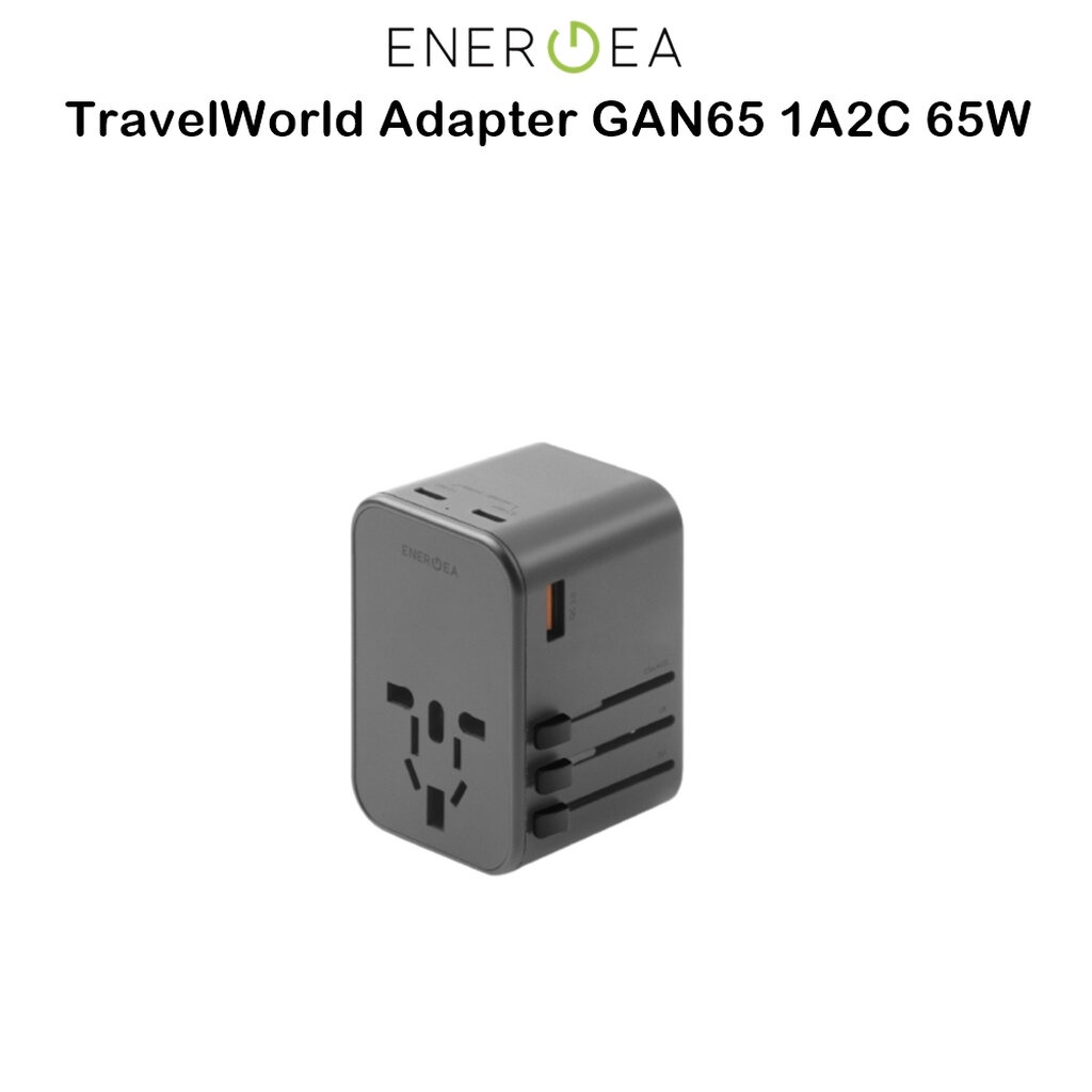 energea-travelworld-adapter-gan65-1a2c-65w-หัวแปลงปลั๊กไฟใช้สำหรับการเดินทางเกรดพรีเมี่ยม-สำหรับ-อุปกรณ์ชาร์จไฟต่างๆ