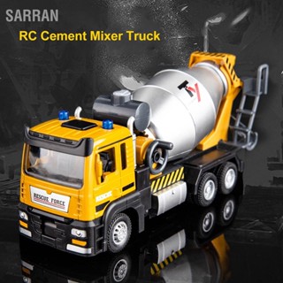 SARRAN 1:32 Scale รีโมทคอนโทรลรถบรรทุกผสม 360 องศา Rotating Alloy RC รถบรรทุกก่อสร้างพร้อมหินทรายจำลอง