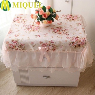 สินค้า Miquel ผ้าคลุมโต๊ะทรงสี่เหลี่ยมลายลูกไม้ดอกไม้สีชมพูกันฝุ่นขนาด 75x80 ซม. หลากสีสําหรับตกแต่ง