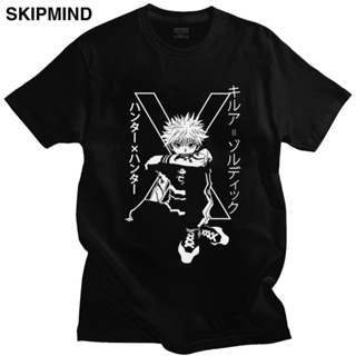 Killua Zoldyck Fashion naka-print na T-shirt Cotton unisex tee size tops 2022 New T-Shirts