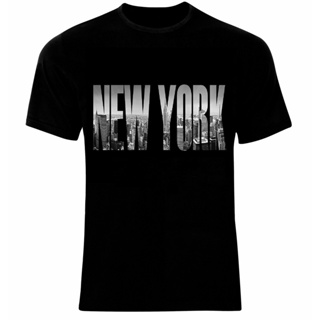 ใหม่ เสื้อยืดผ้าฝ้าย 100% พิมพ์ลาย York City Usa United States Of America ใส่สบาย สําหรับผู้ชาย 387002