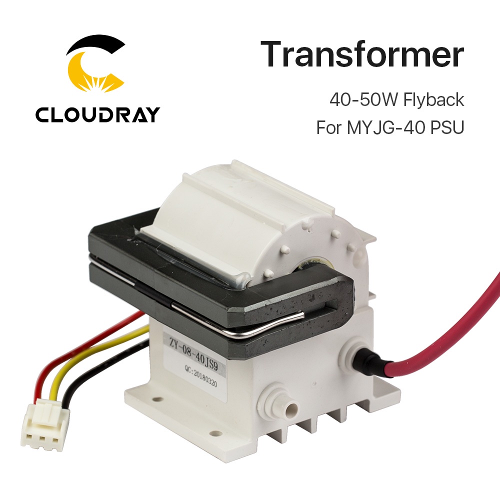 cloudray-หม้อแปลงไฟฟ้าแรงสูง-40-50w-สําหรับพาวเวอร์ซัพพลายเลเซอร์-co2-psu-myjg-40-50