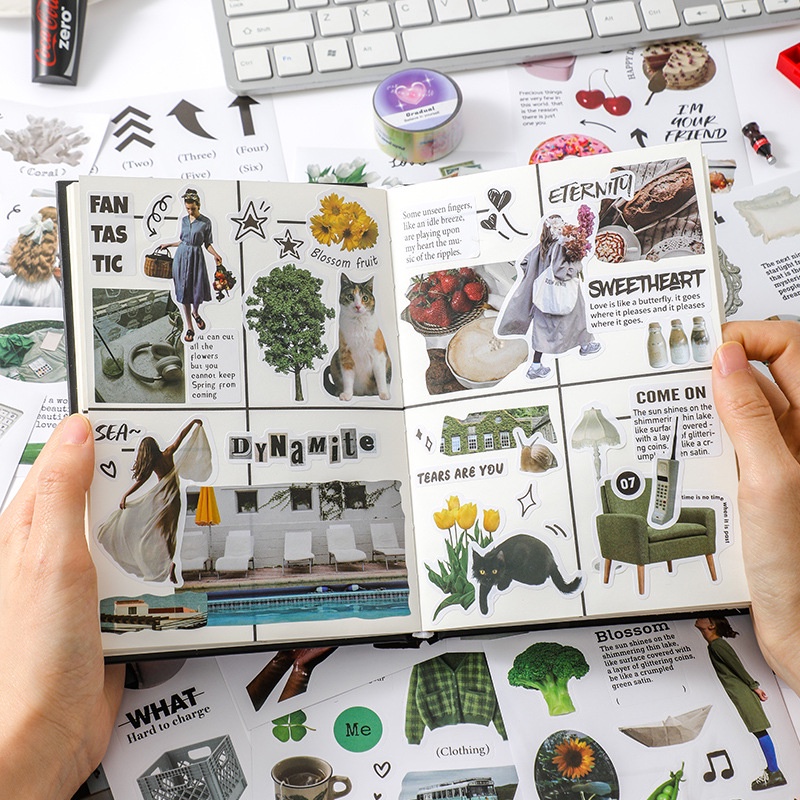 cdaily-สติกเกอร์-มีกาวในตัว-สําหรับตกแต่งสมุด-diy-จํานวน-20-ชิ้น