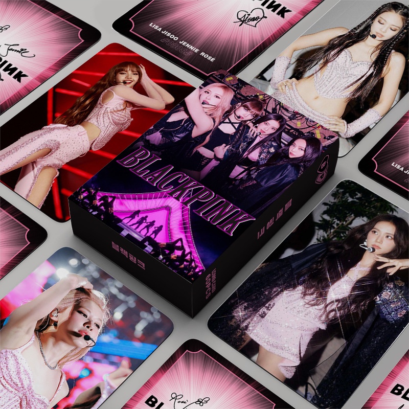 โปสการ์ดโลโม่-อัลบั้มรูปภาพ-black-pink-coachella-jennie-lisa-rose-jisoo-สีดํา-สีชมพู-จํานวน-60-ชิ้น-ต่อกล่อง-พร้อมส่ง