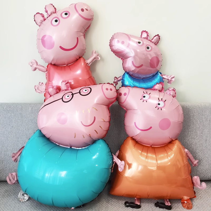 ลูกโป่งฟอยล์-ลายการ์ตูน-peppa-pig-สําหรับตกแต่งปาร์ตี้วันเกิดเด็ก-1-ชิ้น