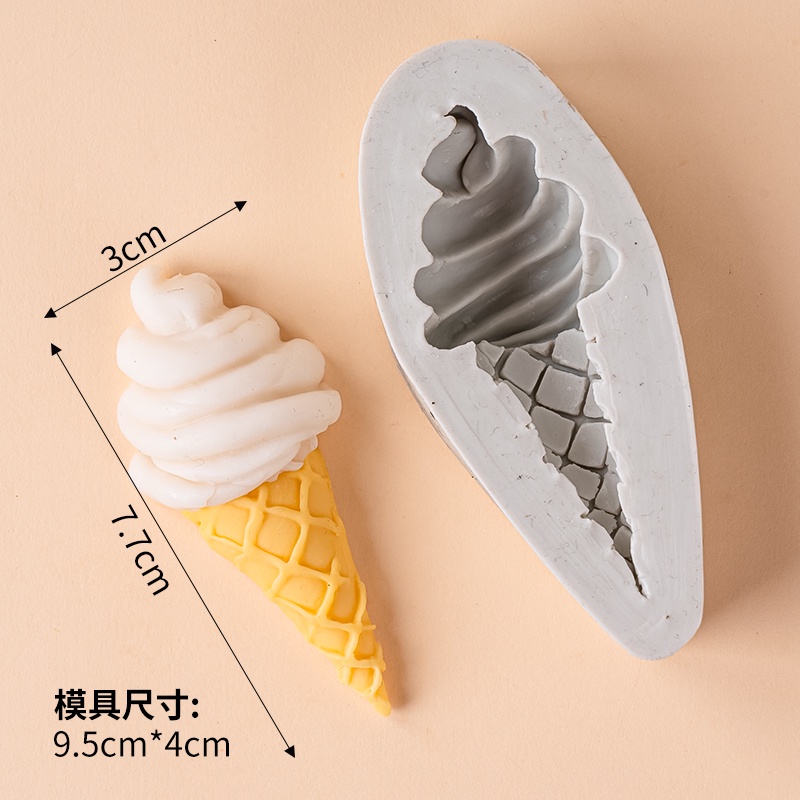 แม่พิมพ์ซิลิโคน-รูปกรวยไอศกรีม-สําหรับทําช็อคโกแลต-คัพเค้ก-ลูกอม-ดินโพลิเมอร์-diy