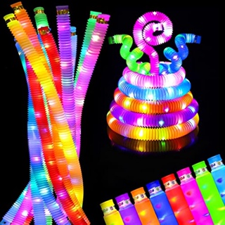 ของเล่นแท่งไฟ LED เรืองแสง ฝึกประสาทสัมผัส ฝึกทักษะยนต์ และของเล่นเพื่อการเรียนรู้ สําหรับเด็ก ปาร์ตี้ 10 แพ็ค